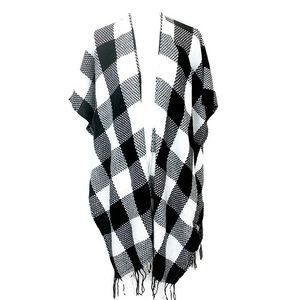 Adorable Buffalo Plaid Kimono Style Wrap